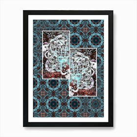 Abstraction Is A Blue Mix Of Styles Art Print