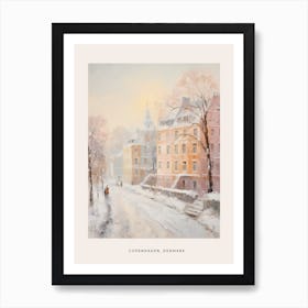 Dreamy Winter Painting Poster Copenhagen Denmark 3 Art Print