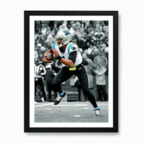 Cam Newton Of The Carolina Panthers Art Print