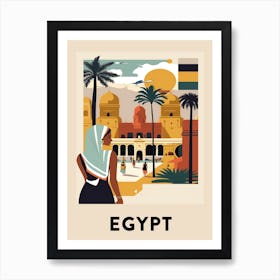 Egypt 4 Vintage Travel Poster Art Print