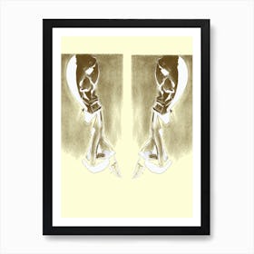 Taking a step into the unknown Art Print