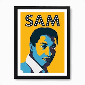 Sam Cooke Yellow Affiche