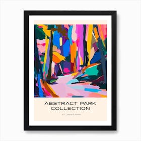 Abstract Park Collection Poster St James Park London 2 Art Print