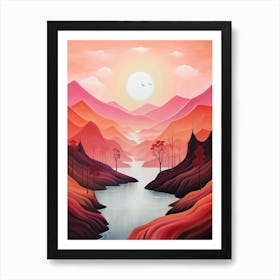 Fantasy Abstract Minimalist 12 Art Print