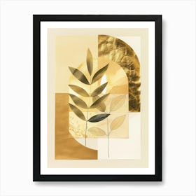 Gold Leaf Canvas Print 7 Art Print