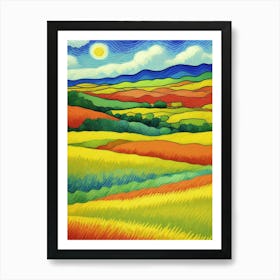 Field Of Sunflowers 3 Art Print