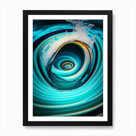 Whirlpool Water Waterscape Pop Art Photography 1 Art Print