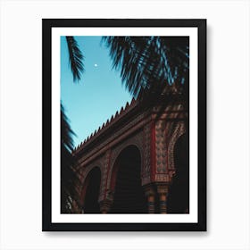 Palm Trees In The Kiosk Art Print