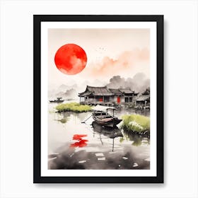 Chinese Village Art Print