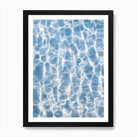 Blue Water Ripples Art Print