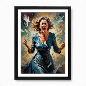 Screaming Woman 1 Art Print