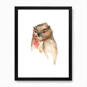 Serendipity Owl  Art Print