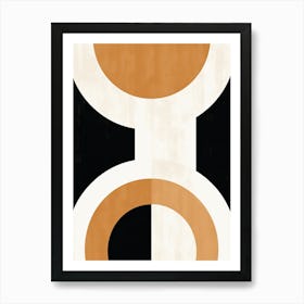 Black And White Hohenems Geometric Vision Art Print