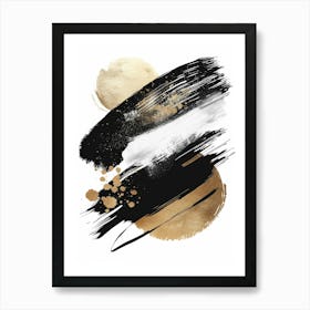 Abstract Brushstrokes 33 Art Print