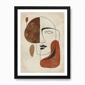 Abstract Portrait Of A Woman 83 Art Print