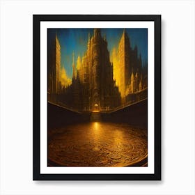 Golden City Art Print