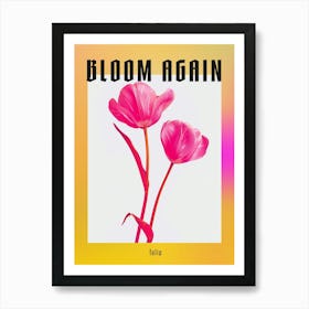 Hot Pink Tulip 4 Poster Art Print