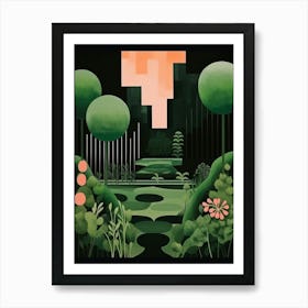 Garden Abstract Minimalist 8 Art Print