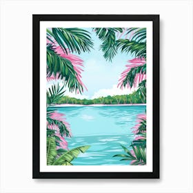 Tropical Background 8 Art Print