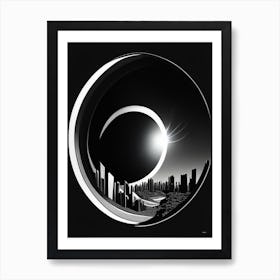 Eclipse Noir Comic Space Affiche