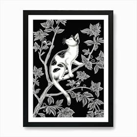 Sokoke Cat Minimalist Illustration 1 Art Print