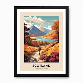 The West Highland Way Scotland 1 Vintage Hiking Travel Poster Art Print