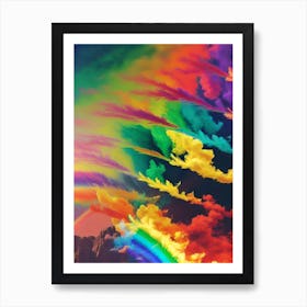 Rainbow In The Sky 12 Art Print