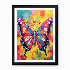 Pop Art Brimstone Butterfly 4 Art Print