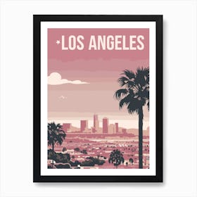 Los Angeles Cityscape 1 Art Print