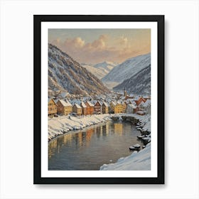 Winter In Norway Art Print