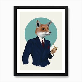 Mr Fox Art Print