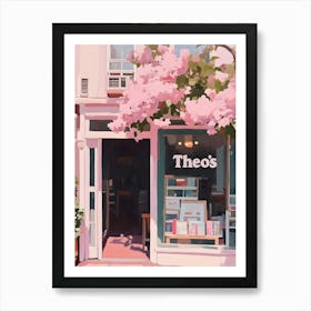 Pink Pastel Bookstore Poster