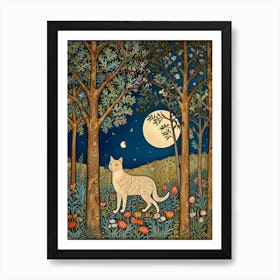 William Morris Cat In The Woods Poster