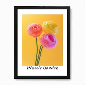 Dreamy Inflatable Flowers Poster Ranunculus 1 Art Print