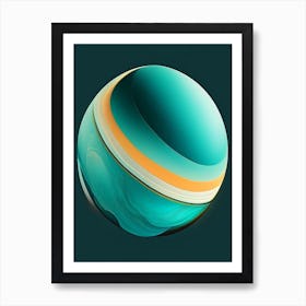 Uranus Comic Space Space Art Print