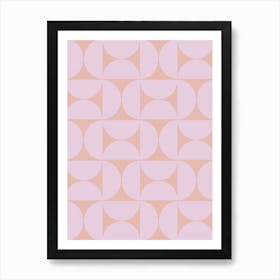 Mid Century Modern Lilac Art Print