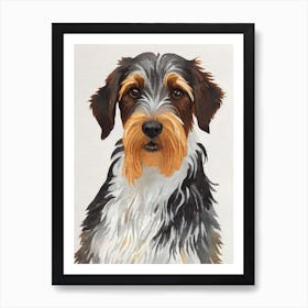 Wirehaired Pointing Griffon 2 Watercolour Dog Art Print