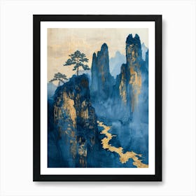 Chinese Landscape Canvas Print Art Print