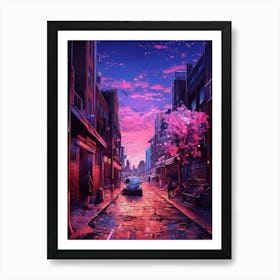 Cityscape Hd Wallpaper Art Print