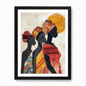 The African Women; A Boho Painting Art Print