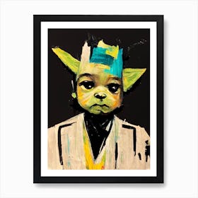 Yoda Basquiat Street Art Graffiti Art Print