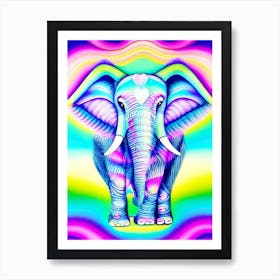 Elephant Psychedelic Art Print