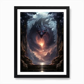 Dragon In The Sky Art Print