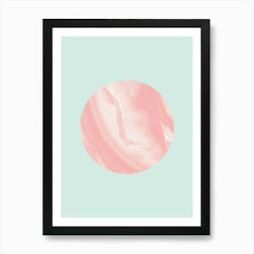 Marble circles 2 Art Print