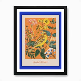 Spring Birds Poster Yellowhammer 2 Art Print