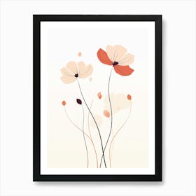 Poppy Dreams Floral Wall Art Print Art Print