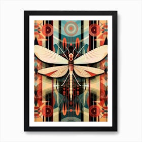 Dragonfly Geometric 4 Art Print