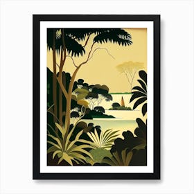 The Cook Islands Cook Islands Rousseau Inspired Tropical Destination Art Print