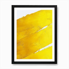 Yellow Abstract Background With Stripes Art Print