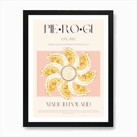 Pierogi Mid Century Art Print